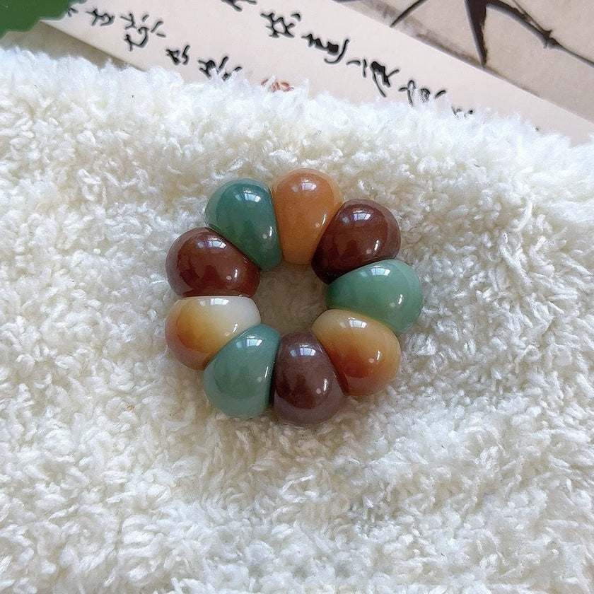 Adorable Mini Garlic Clove & Mangosteen Handheld Charms — Bodhi Seed Fidget Set