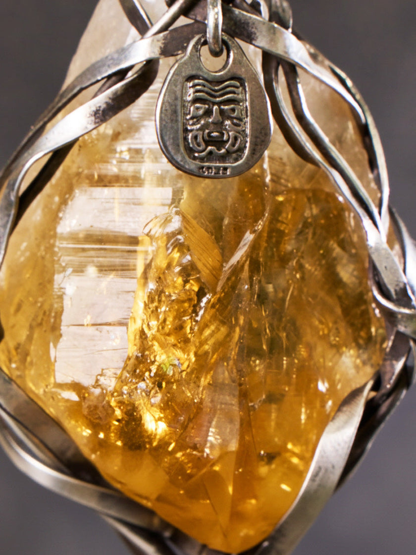 Stable Fortune Citrine Necklace Tshakirama Wealth Guardian