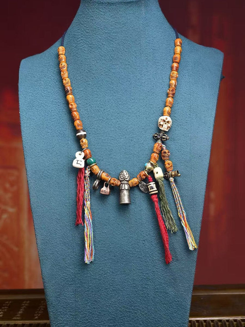 Sacred Talisman Tibetan Agate Necklace