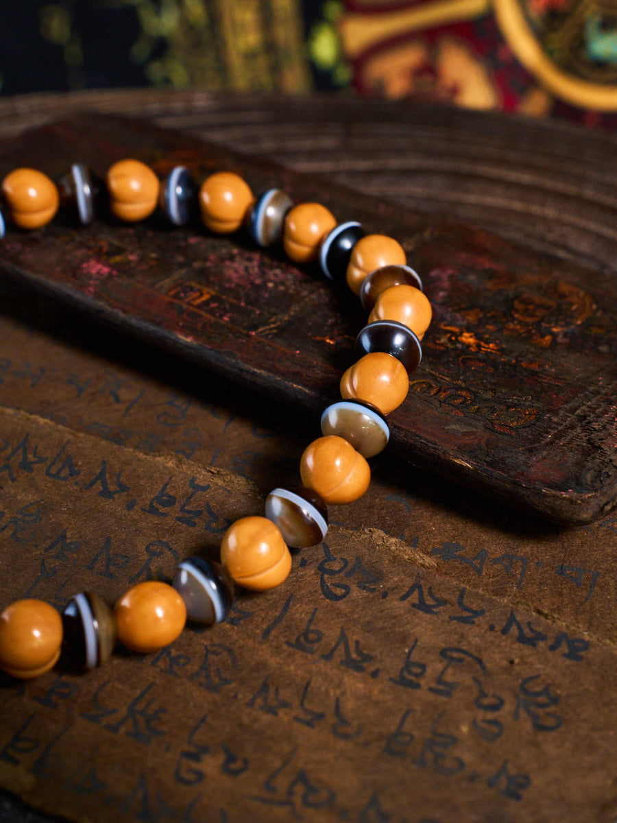 Serene Turquoise Mini Jingba Walnut Bracelet