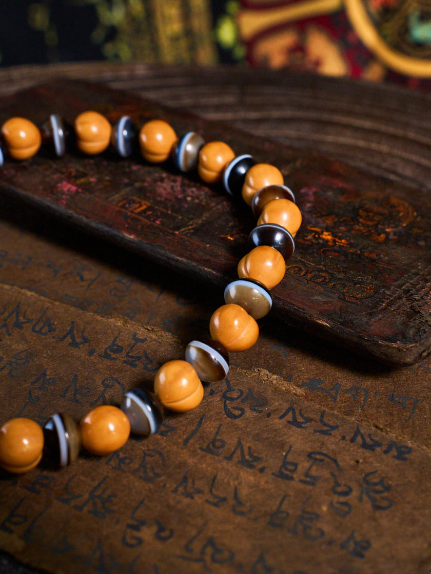 Serene Turquoise Mini Jingba Walnut Bracelet