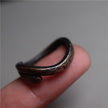 Tibetan Thokcha Iron Coiled Serpent Open Band Ring