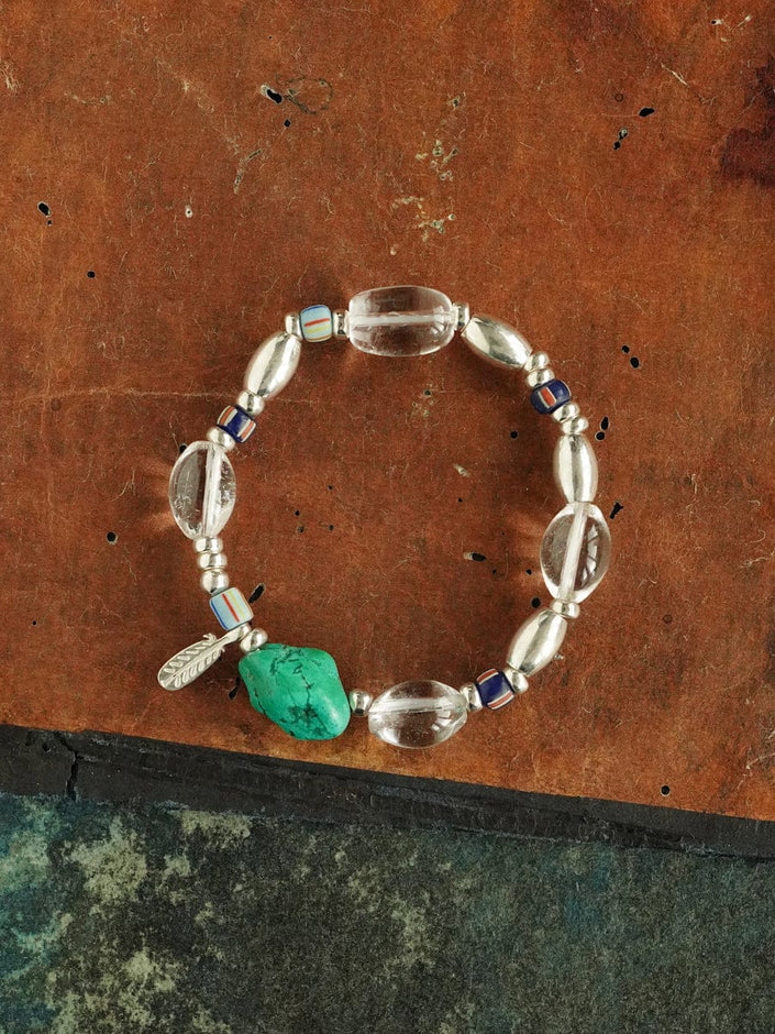 Free Spirit Turquoise Feather Bracelet