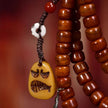 8×6mm Yak Bone 108 Beads Strength & Protection Mala