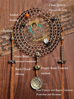 Soft Glow Clear Quartz 108 Mala Beads Necklace