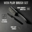 Professional Wenwan Walnut Wire Brush Set — Soft 304 Steel Polishing Brush & Single‑Row Hard Steel Cleaning Brush