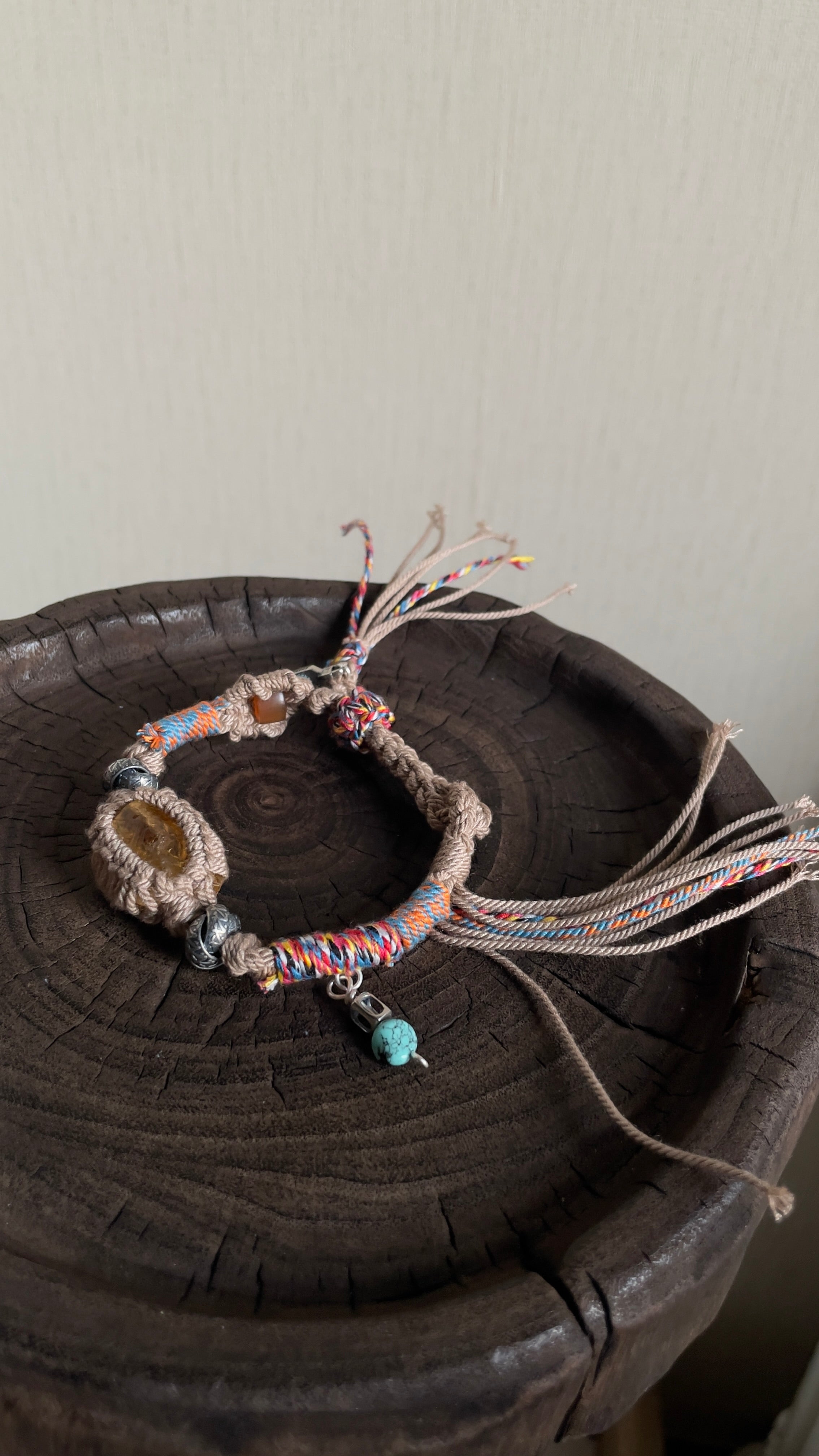 Citrine Prosperity Handwoven Bracelet