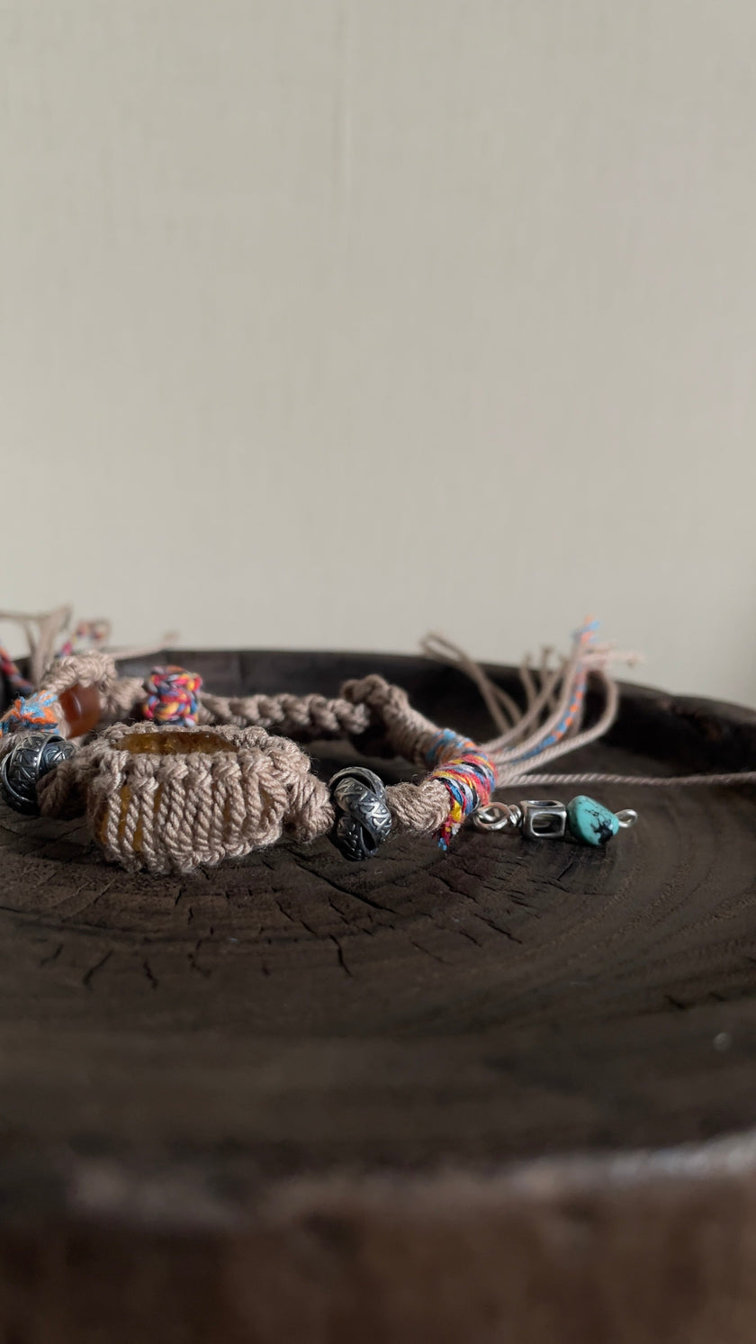 Citrine Prosperity Handwoven Bracelet