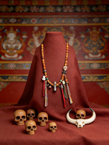 Sacred Talisman Tibetan Agate Necklace