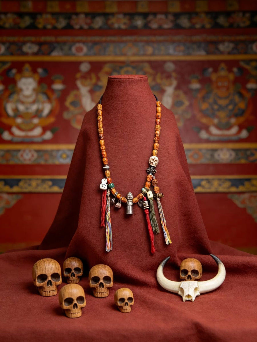 Sacred Talisman Tibetan Agate Necklace
