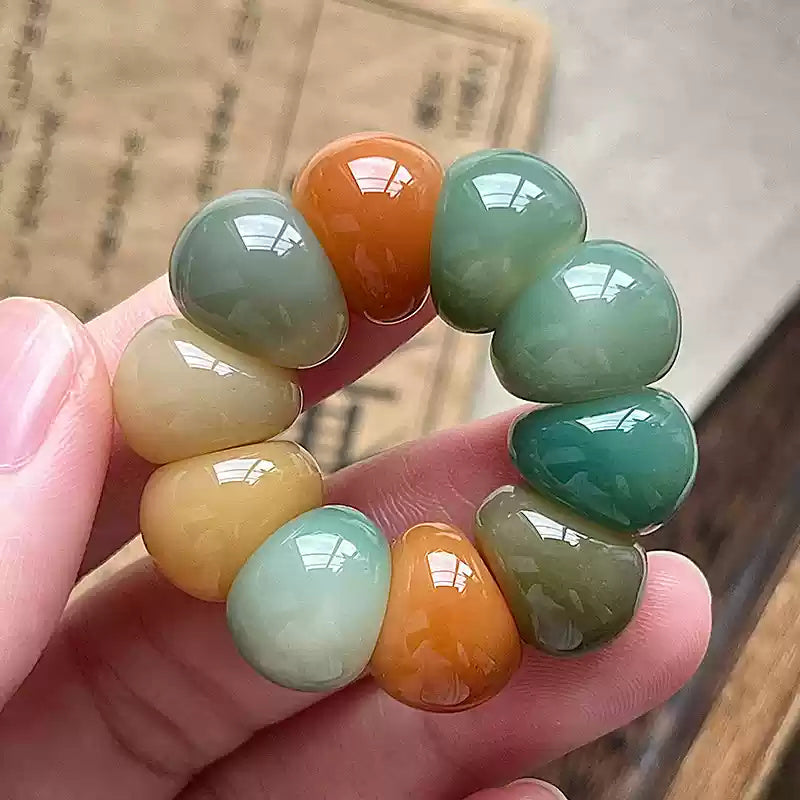 Adorable Mini Garlic Clove & Mangosteen Handheld Charms — Bodhi Seed Fidget Set