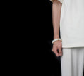 White Jade Round Bead Bodhi Bracelet