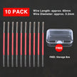 Precision 304 Stainless Steel Crevice Cleaning Wire Brushes — 10-Pack for Wenwan Maintenance