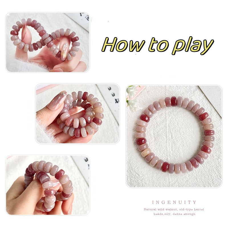 New Multi-color Flake Bodhi Bracelet — 10×7mm for Stress Relief & Mindful Play