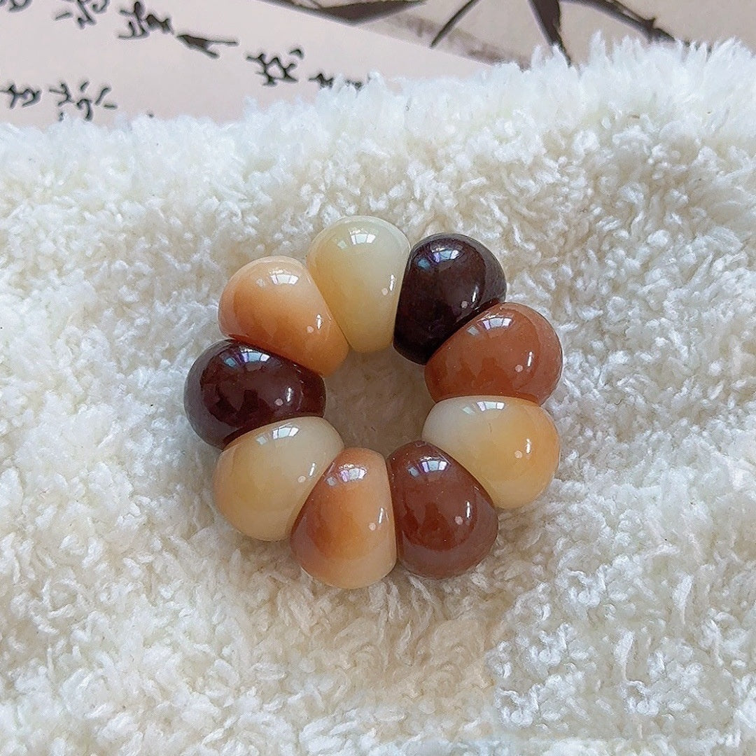 Adorable Mini Garlic Clove & Mangosteen Handheld Charms — Bodhi Seed Fidget Set
