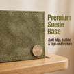 Dustproof Dual Walnut Showcase — High-Clarity Acrylic with Grey Suede Base