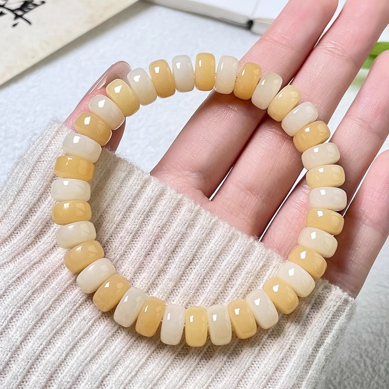 New Multi-color Flake Bodhi Bracelet — 10×7mm for Stress Relief & Mindful Play