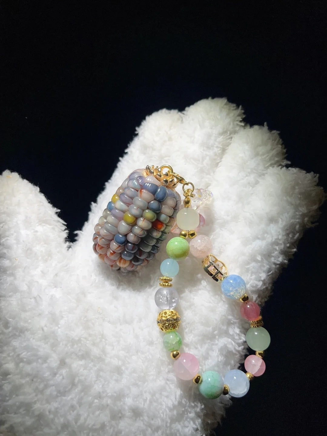 Mini Blue-Purple Corn Ornament — Small. Quiet. A Color That Does Not Shout