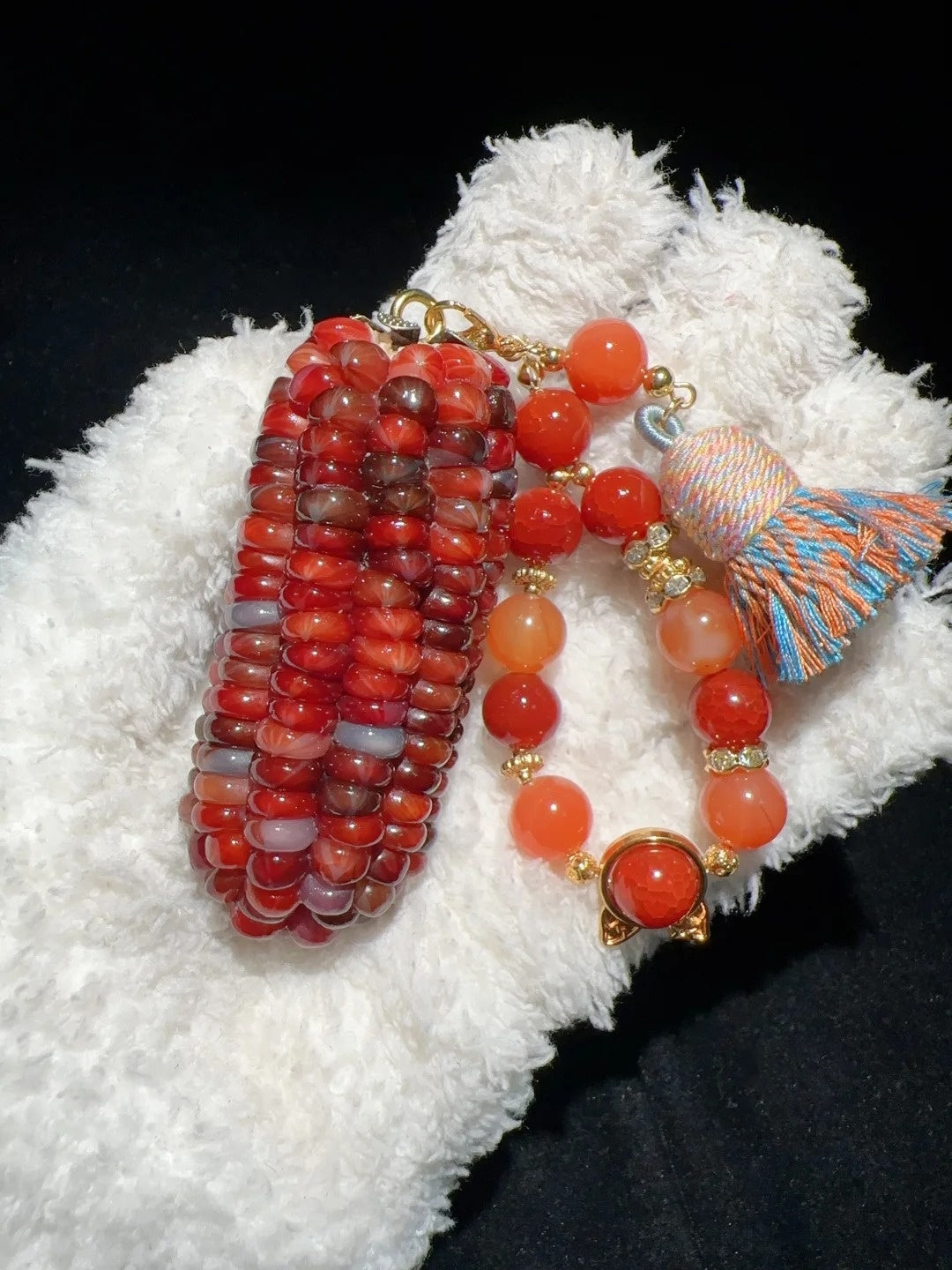 Summer Flame Red Corn Ornament — Small Heat. Quiet Fingers. A Glow That Grows