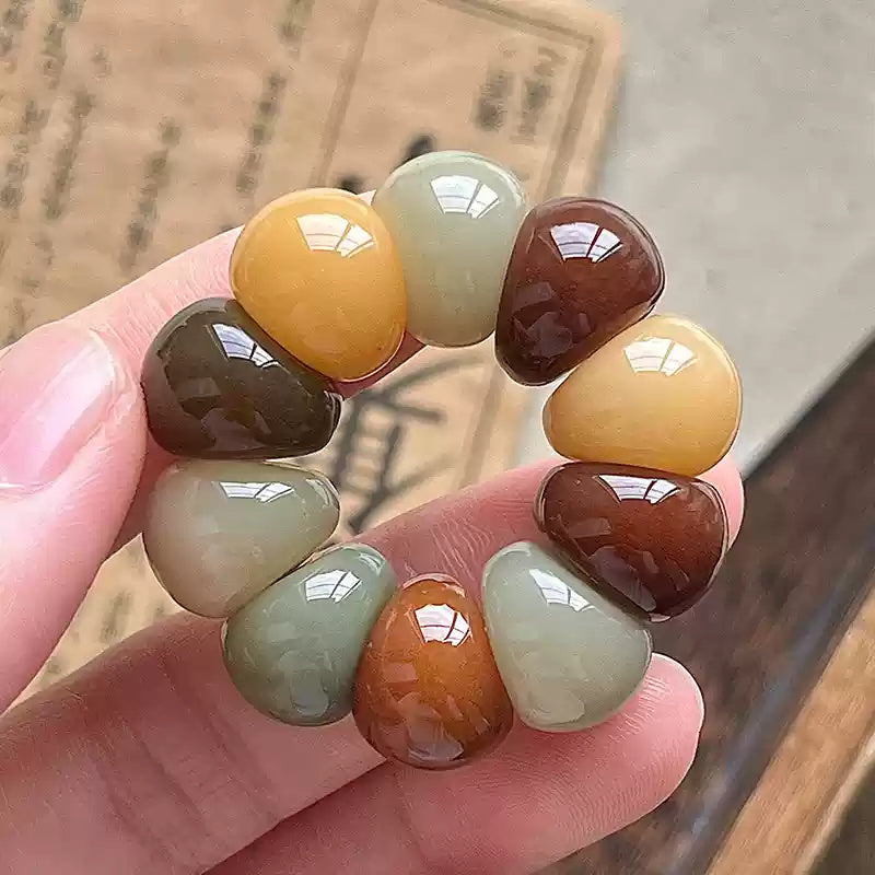 Adorable Mini Garlic Clove & Mangosteen Handheld Charms — Bodhi Seed Fidget Set