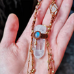 New Chapter · Moonstone & Clear Quartz Necklace
