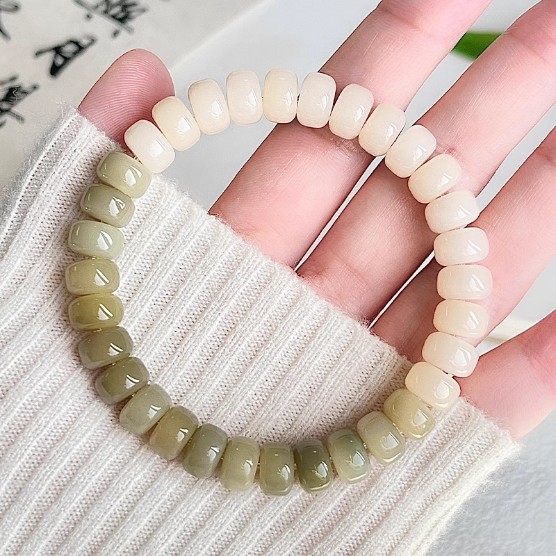 New Multi-color Flake Bodhi Bracelet — 10×7mm for Stress Relief & Mindful Play