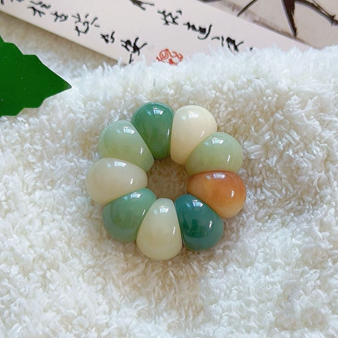 Adorable Mini Garlic Clove & Mangosteen Handheld Charms — Bodhi Seed Fidget Set