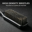 Professional Wenwan Walnut Wire Brush Set — Soft 304 Steel Polishing Brush & Single‑Row Hard Steel Cleaning Brush