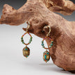 lucky Energy Tibetan Turquoise Earrings