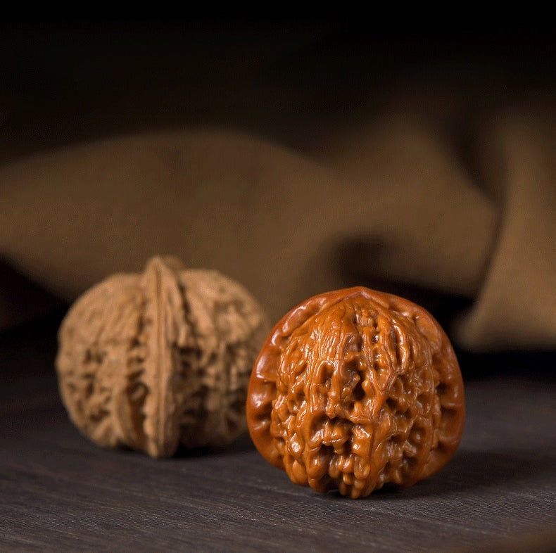 White Lion Head Playing Walnuts — Beginner Edition. Fast Color. Easy Start. Rewarding Patina.