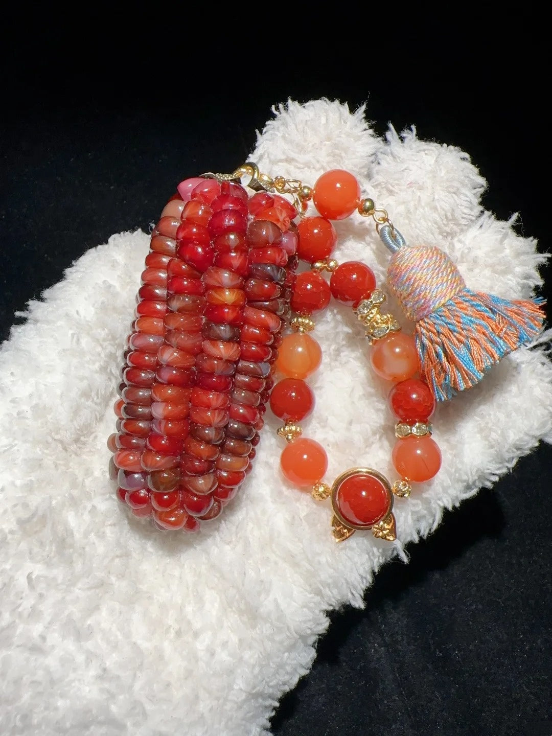 Summer Flame Red Corn Ornament — Small Heat. Quiet Fingers. A Glow That Grows