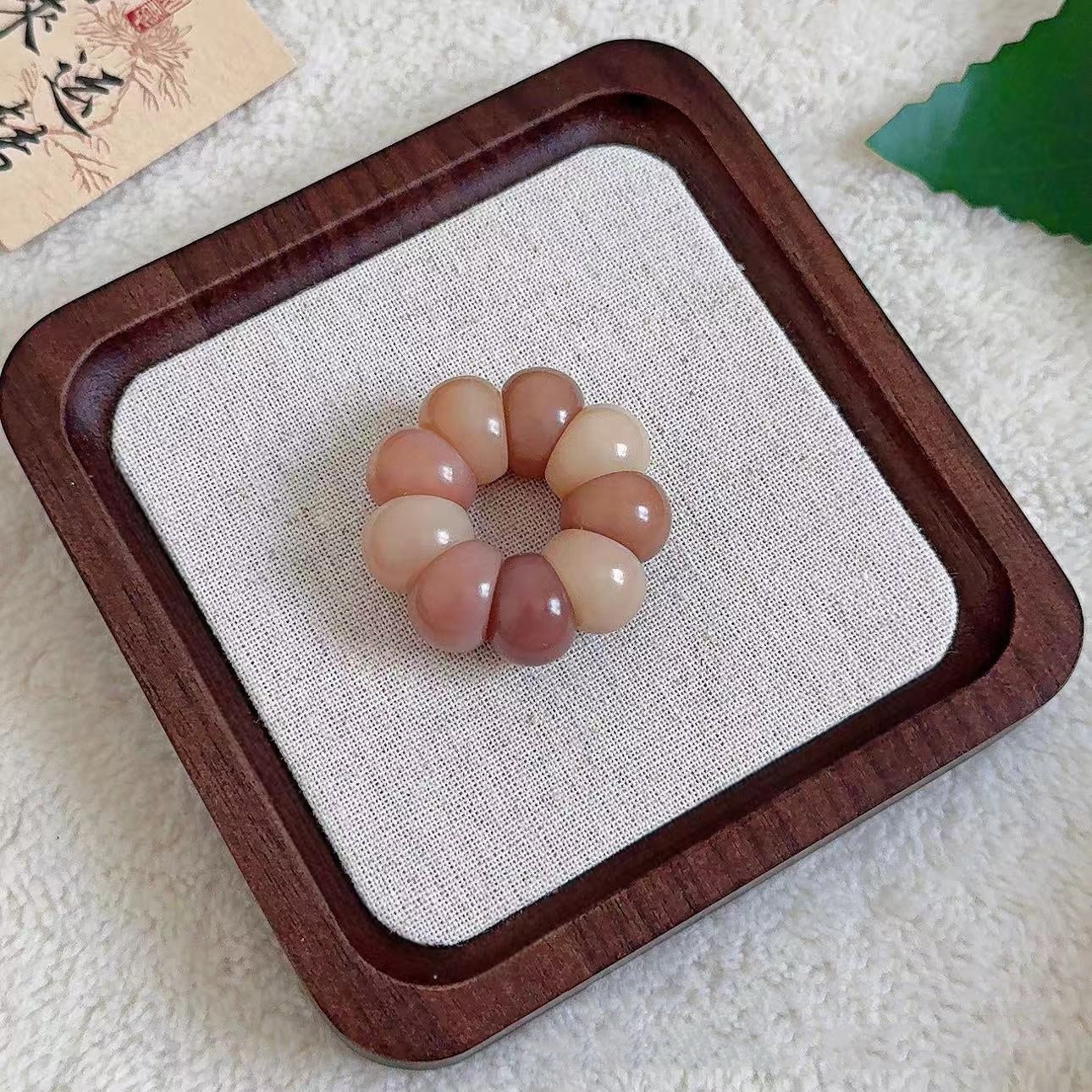 Adorable Mini Garlic Clove & Mangosteen Handheld Charms — Bodhi Seed Fidget Set