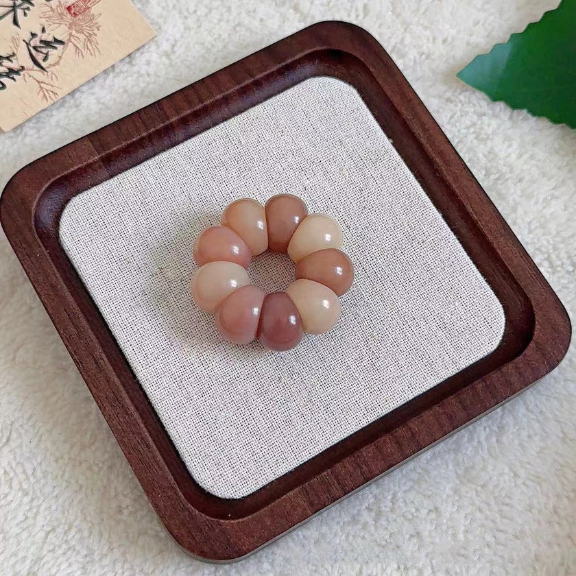 Adorable Mini Garlic Clove & Mangosteen Handheld Charms — Bodhi Seed Fidget Set