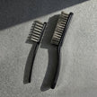 Professional Wenwan Walnut Wire Brush Set — Soft 304 Steel Polishing Brush & Single‑Row Hard Steel Cleaning Brush