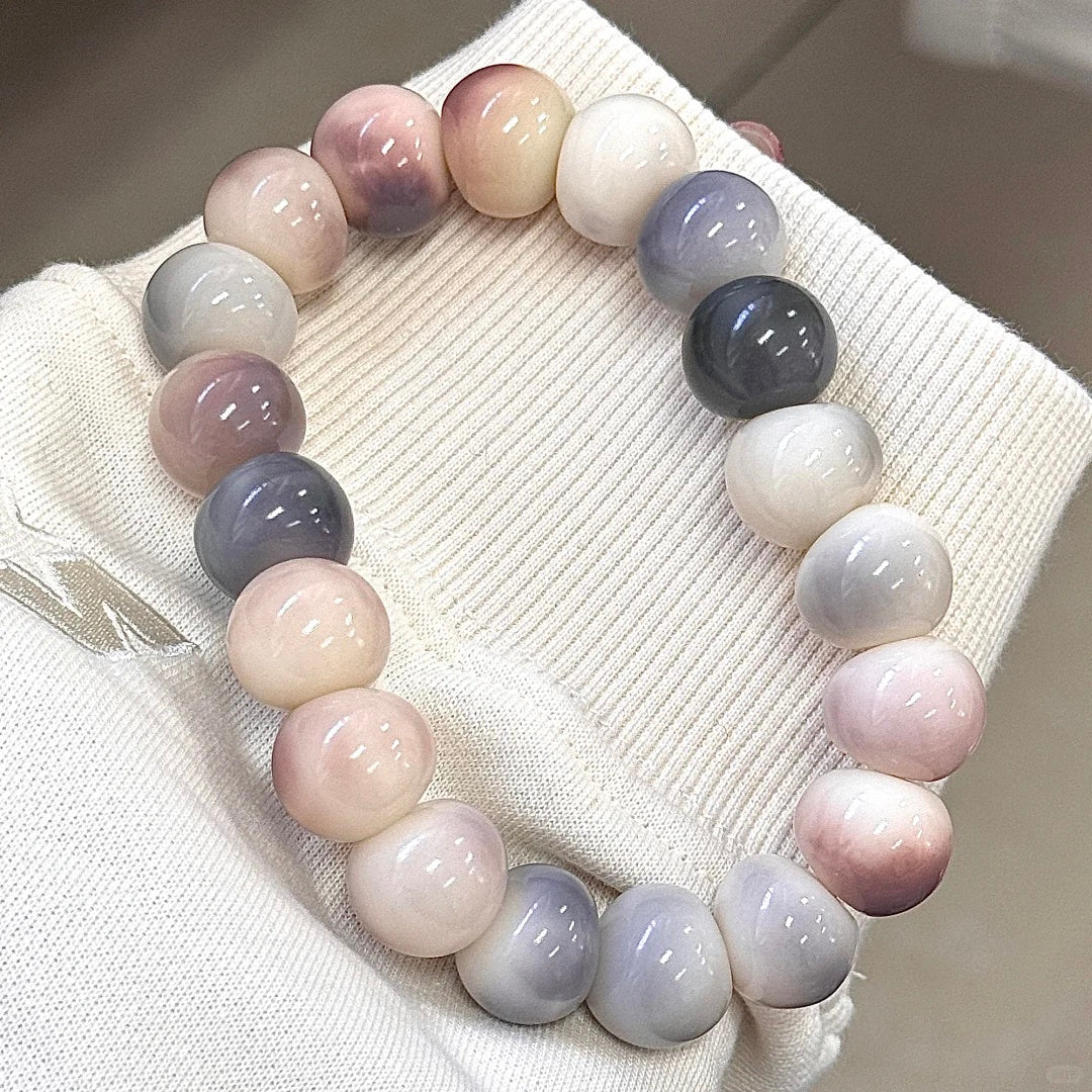 Drunken Grape · Garlic-Shaped Bodhi Bracelet — Deep Purple. Gentle Patience. Slow Beauty.