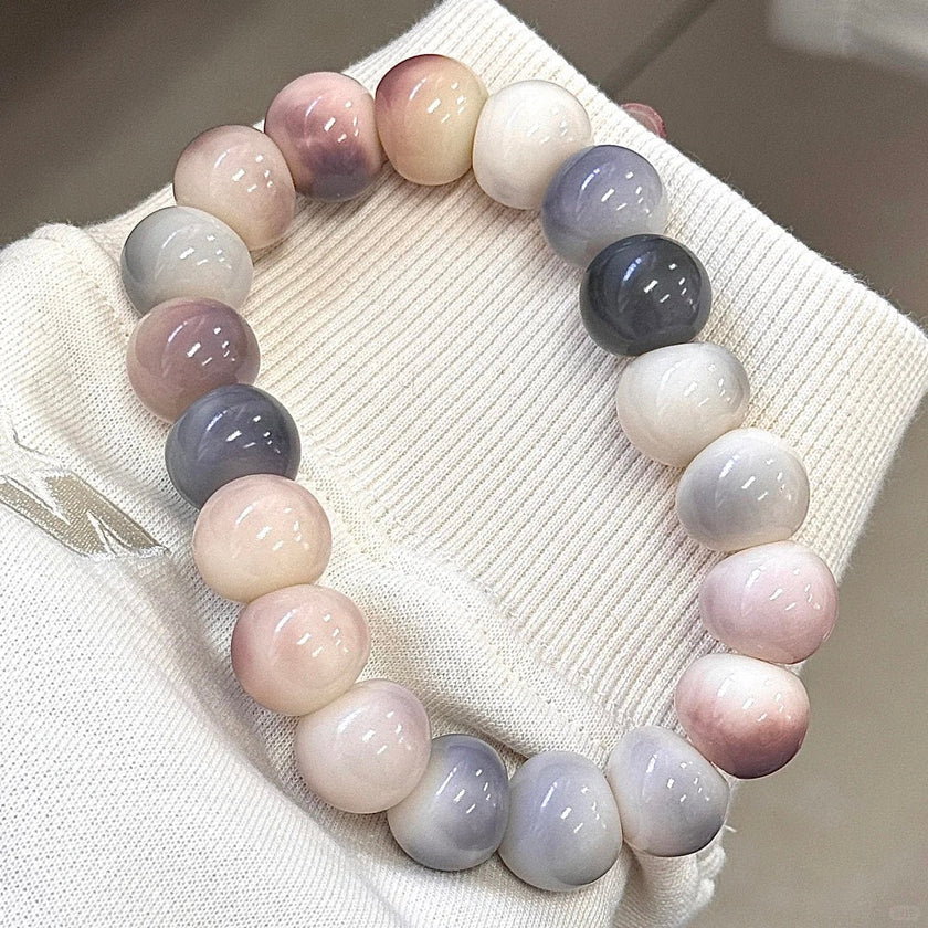 Drunken Grape · Garlic-Shaped Bodhi Bracelet — Deep Purple. Gentle Patience. Slow Beauty.