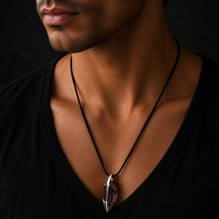 Seven Layers of Calm · Super Seven Amethyst Necklace