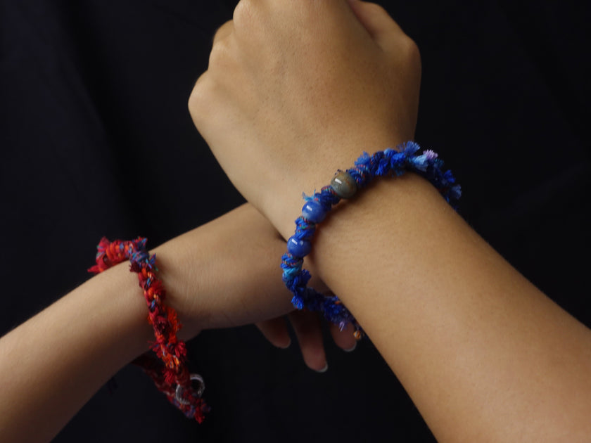 Tibetan Love Bracelet - Handwoven Cotton Wristband with Vibrant Energy