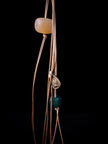 Thokcha Bronze Pendant with Gemstone Cord
