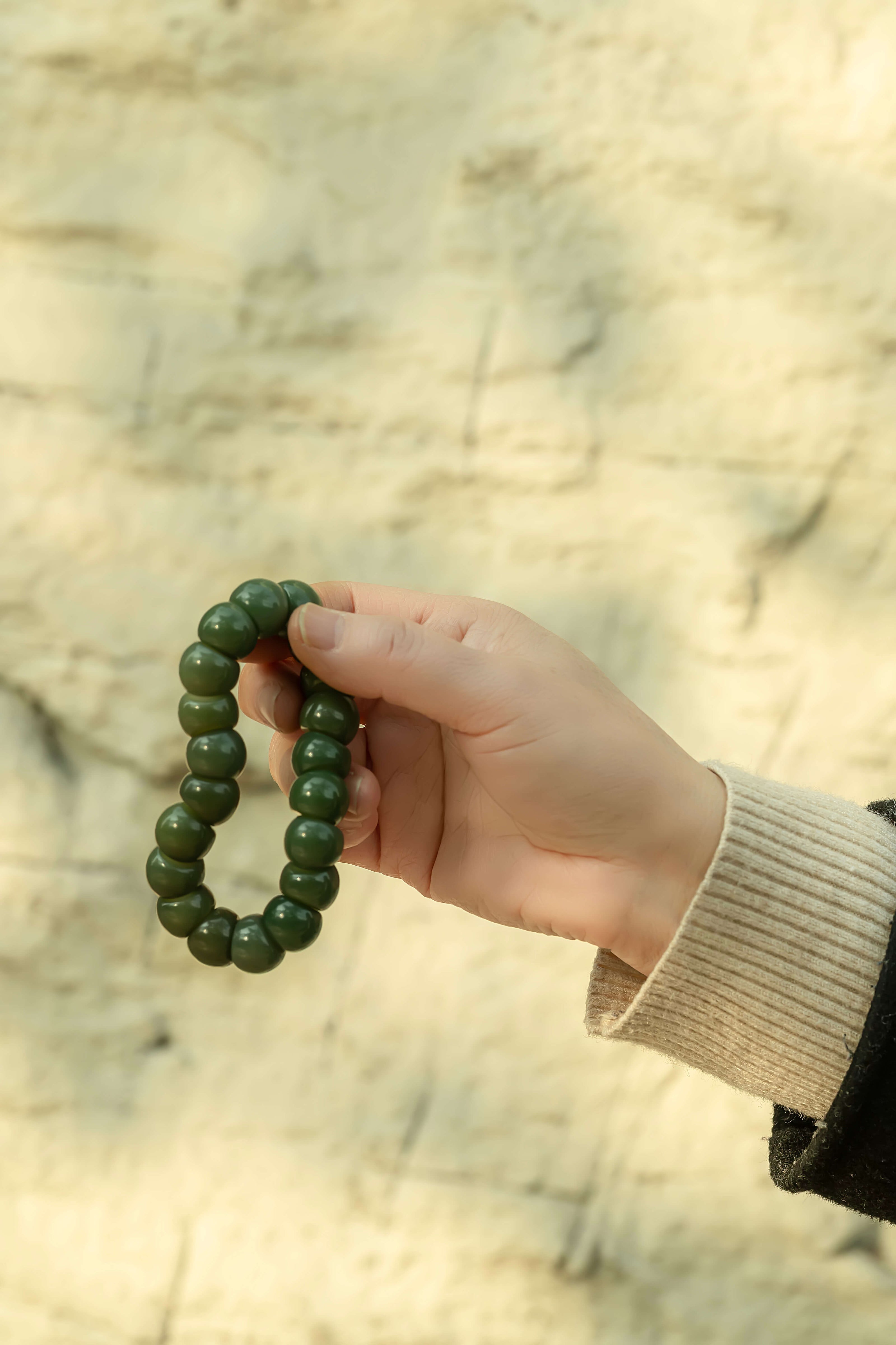 Gemini RuaRua Fidget — Natural Bodhi Wood Stress Relief Tool