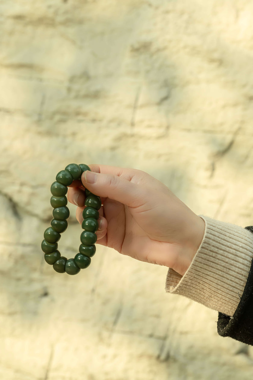 Gemini RuaRua Fidget — Natural Bodhi Wood Stress Relief Tool