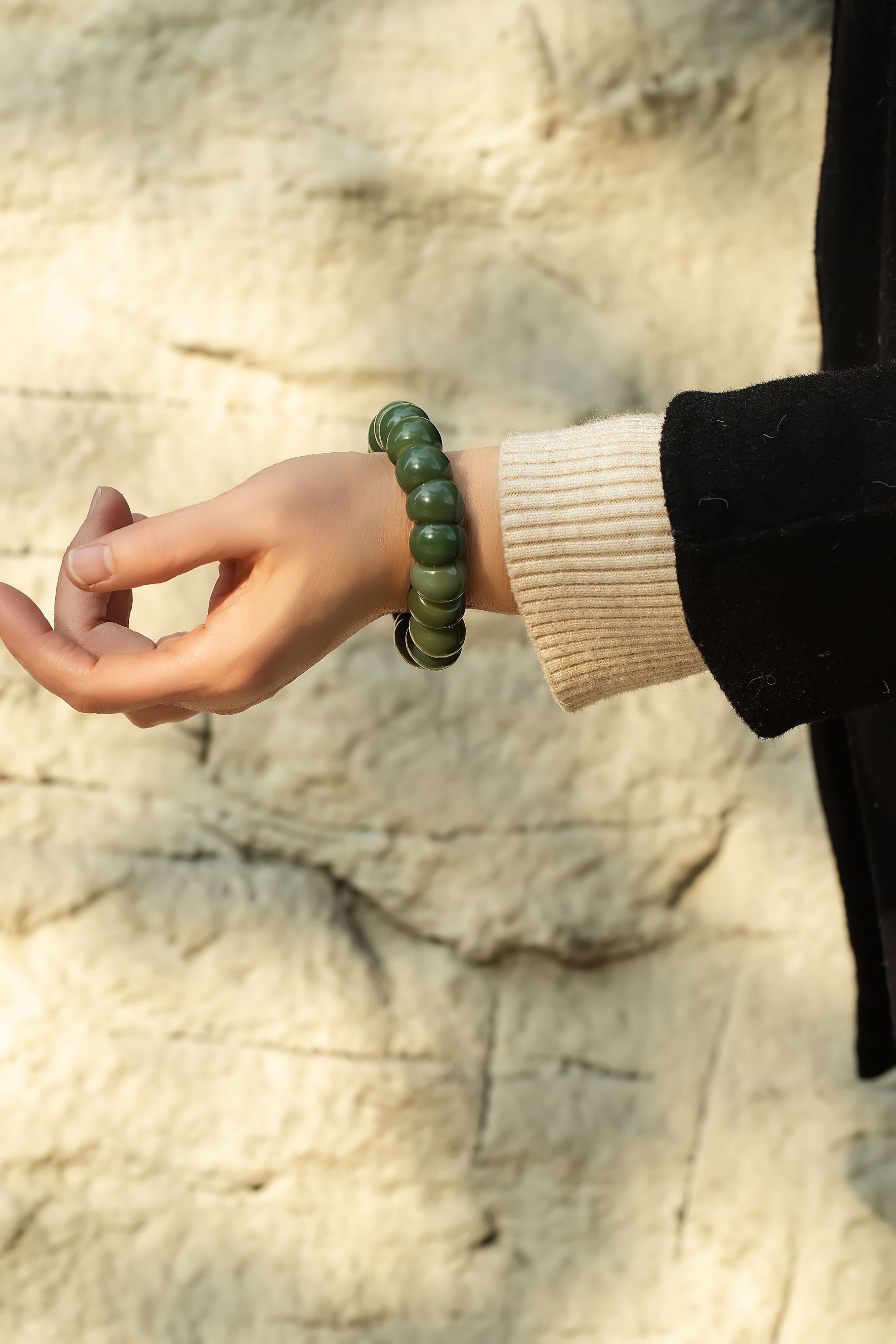 Gemini RuaRua Fidget — Natural Bodhi Wood Stress Relief Tool