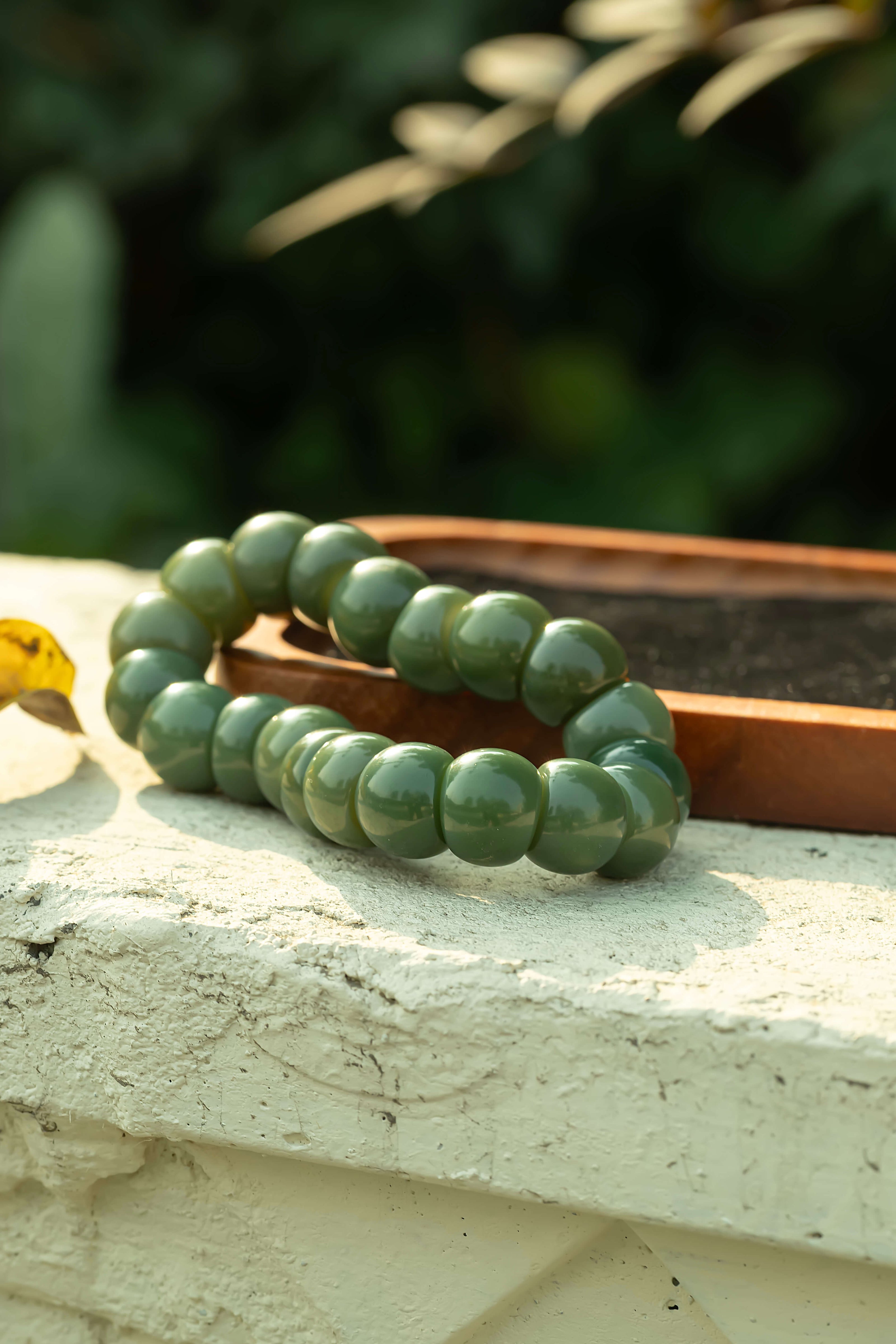 Gemini RuaRua Fidget — Natural Bodhi Wood Stress Relief Tool