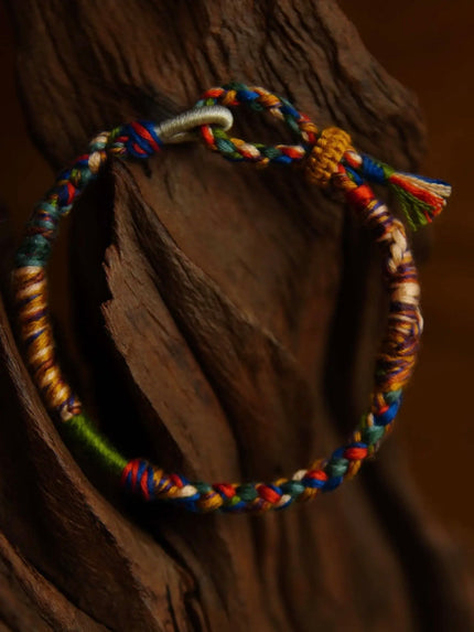 Tibetan Handwoven Five Sacred Colors Fortune Bracelet