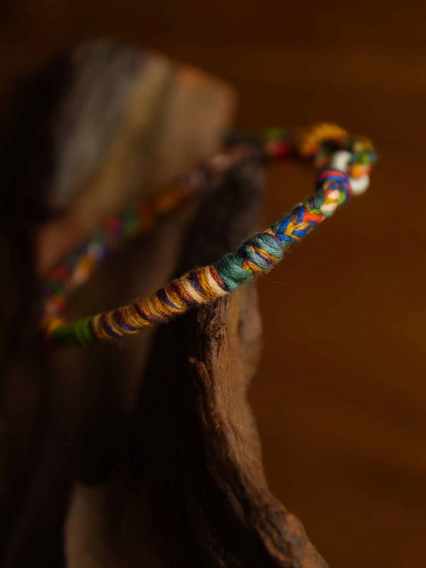 Tibetan Handwoven Five Sacred Colors Fortune Bracelet