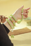Quiet Path 108 Fidget — White Bodhi Root Mala for Meditation & Nurture
