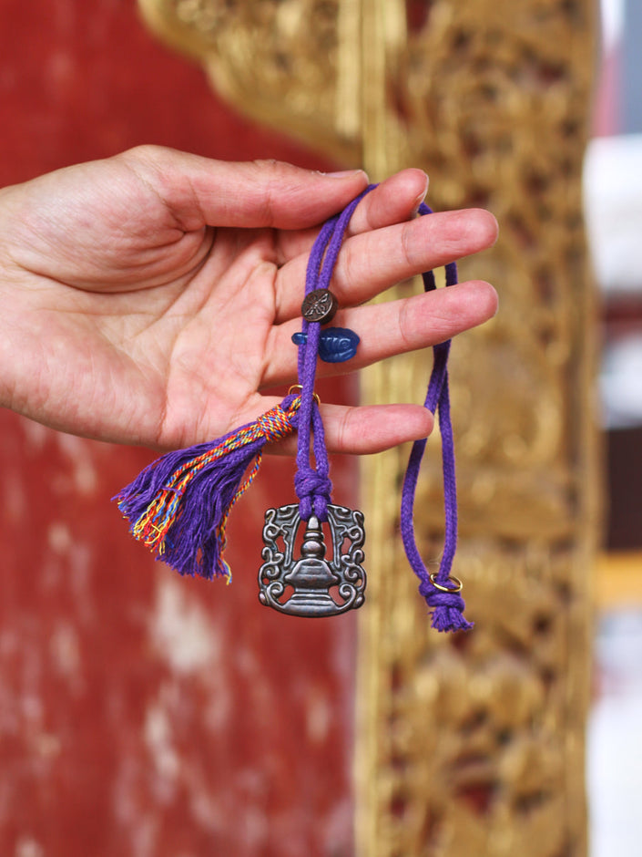 Tibetan Thokcha Stupa Relic Amulet Necklace