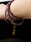 Spiritual Harmony Amethyst Ghost and Garnet Bracelet with Copper