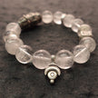Purity & Wealth Tibetan Clear Quartz Silver Zakhiram Bracelet