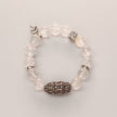 Purity & Wealth Tibetan Clear Quartz Silver Zakhiram Bracelet